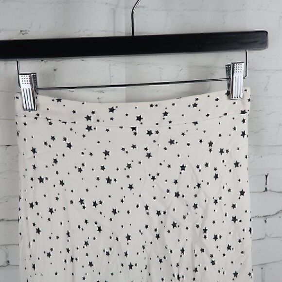 ALTAR'D STATE WHITE WITH BLACK STARS MINI TULIPSKIRT SIZE SMALL - Picture 5 of 8